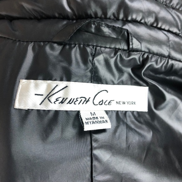 Kenneth Cole Black Puffer Jacket Medium - Picture 8 of 8